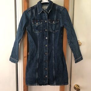 Reformation - Newman Denim Mini Dress - Size 0